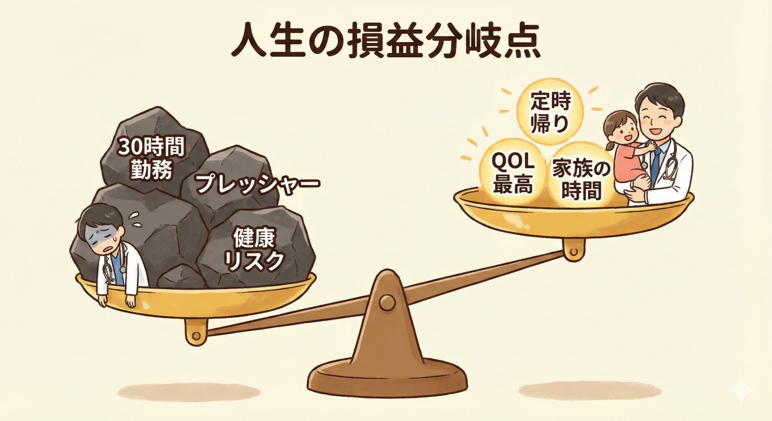 産婦人科の激務と健診医の比較